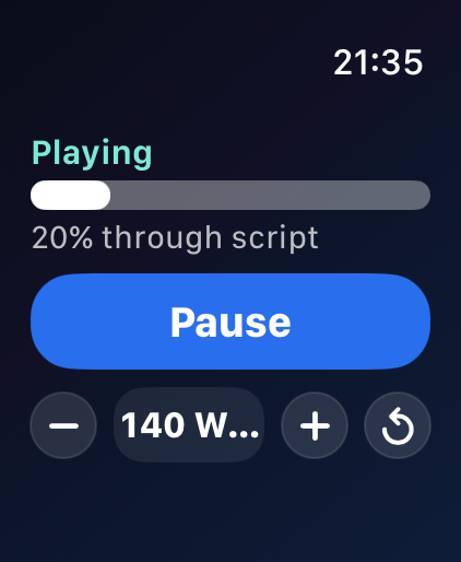 Lector Apple Watch remote control